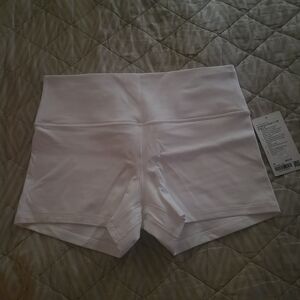 lululemon athletica White High-Rise Bike Shorts~Align~Size 16~NWT.